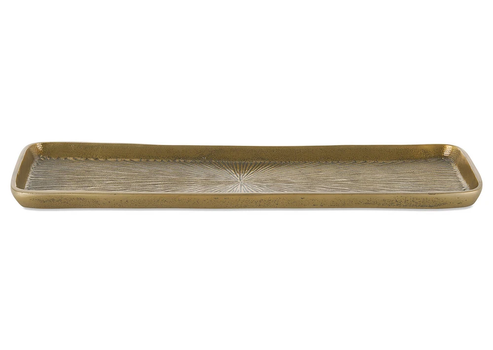 Suranne Tray Large Antiqued Brass