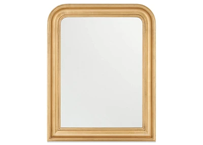Yvonne Mantle Mirror Antiqued Brass
