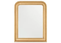Yvonne Mantle Mirror Antiqued Brass