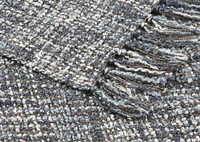 Betina Throw Ivory/Blue