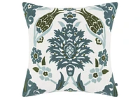 Manon Cotton Pillow 20x20 Iv/Blue/Pond