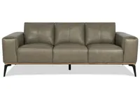Alton Leather Sofa -Mira Stone