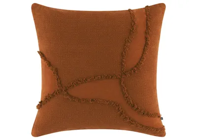 Adeline Cotton Pillow 20x20 Rust