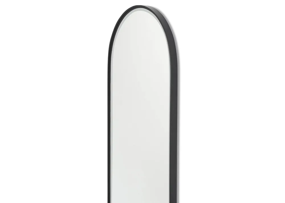 Erika Wall Mirror Oval Black