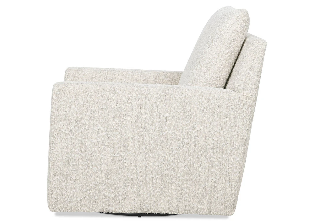 Sadie Swivel Armchair -Zell Pearl