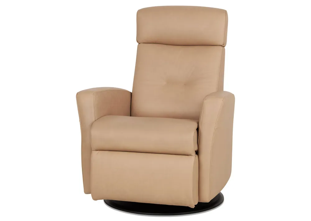 Drake Leather Recliner -Tre Blonde