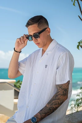 Solid white shirt