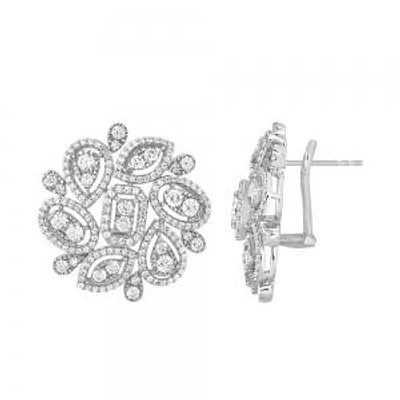 3 Ct. T.w. Lab-grown Multi-Diamond Stud Earrings - Novello In 14Kt White Gold