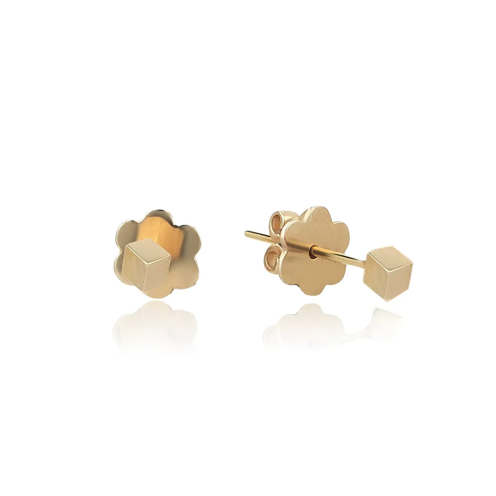 Gravity Pin Cube Earring