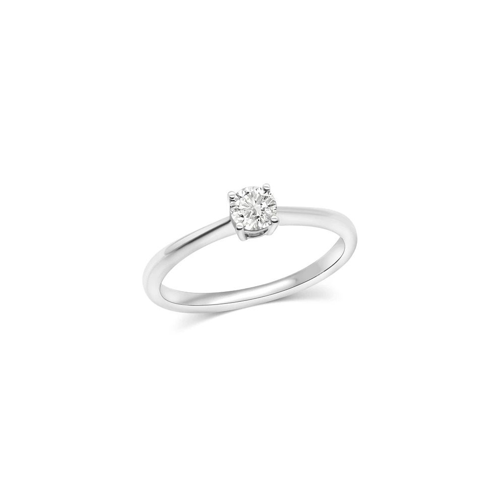 Solitaire Natural Diamond Ring