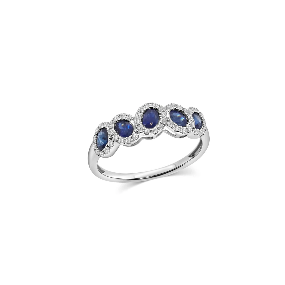 Sapphire Galaxy Ring