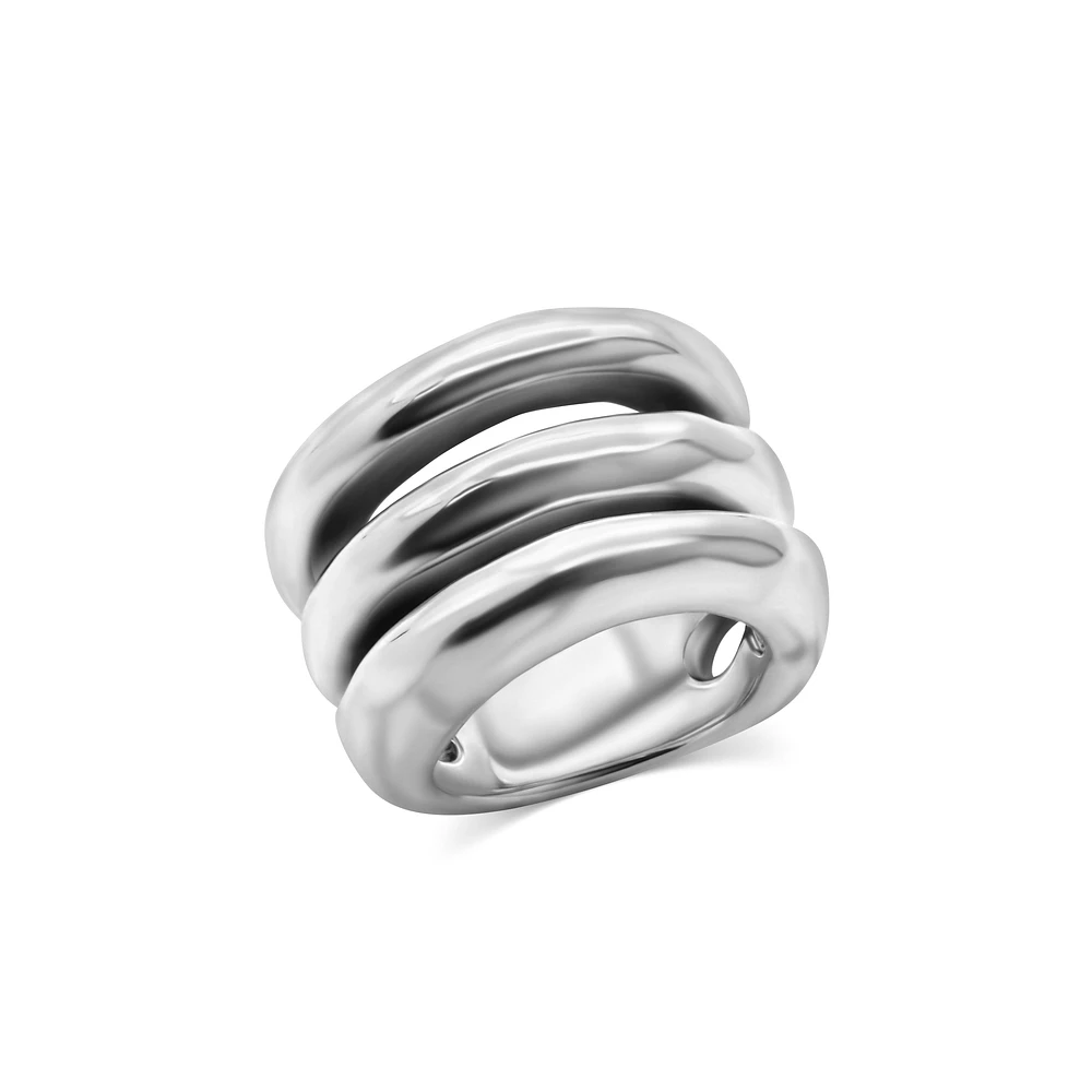 Silver Chunky No.4 Ring