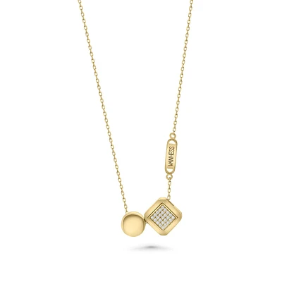 Circle Cube Necklace