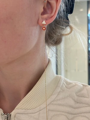 Single Geometric Threader Stud