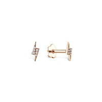 Diamond Lightning Flat Back Stud Piercing