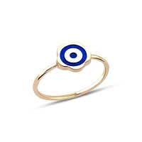 Flower Evil Eye Ring