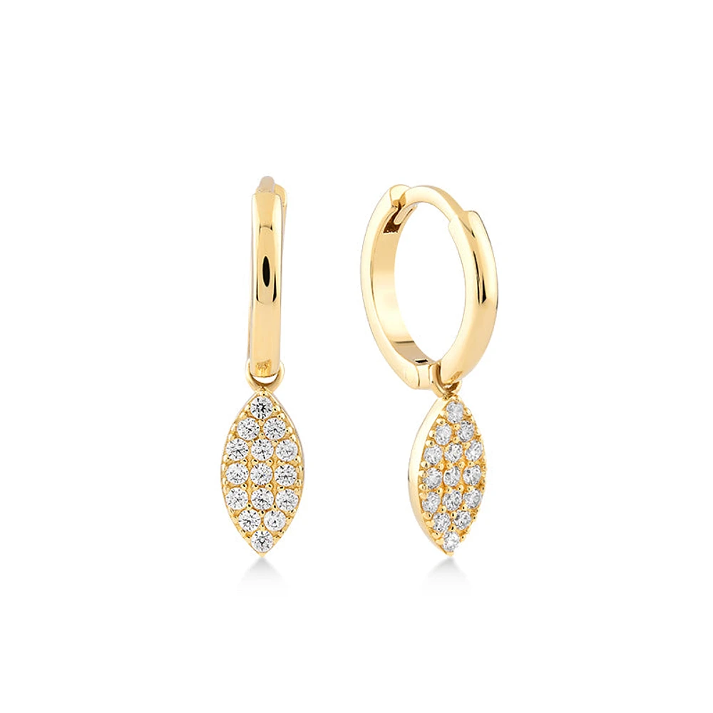 Oval Drop  Earring