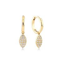 Oval Drop  Earring