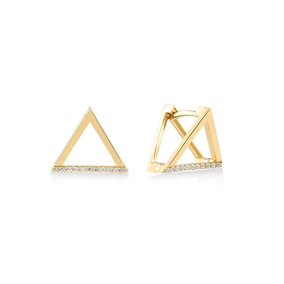 Dazzle Triangle Earrings