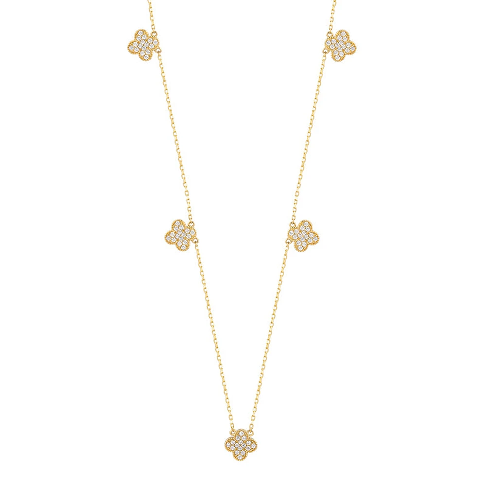 Diamond Clover Necklace