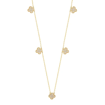 Diamond Clover Necklace