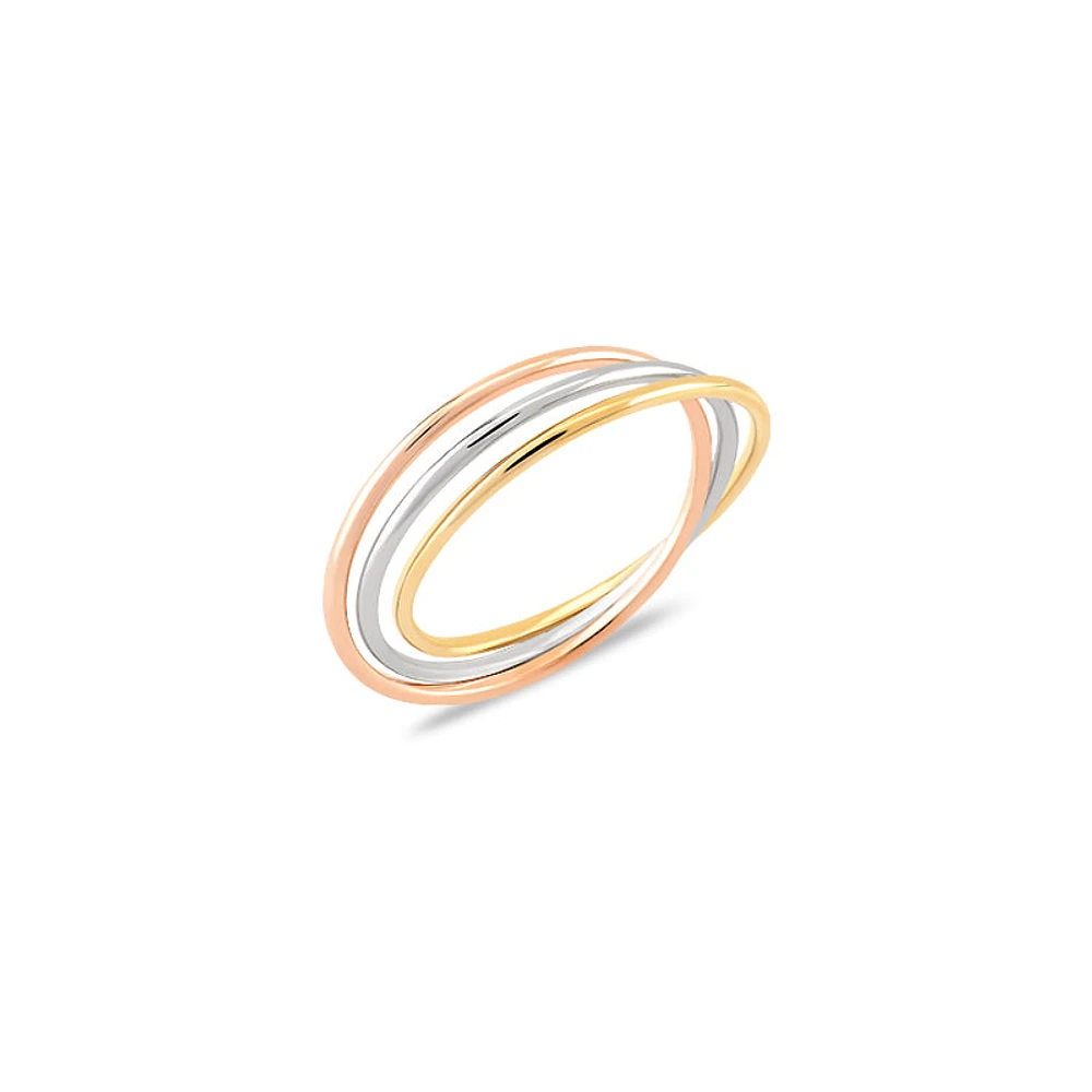 Tri Tone Simple Ring