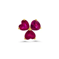 Cherry Blossom Ruby Stud