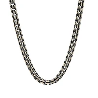 Duble Box Silver Chain for him