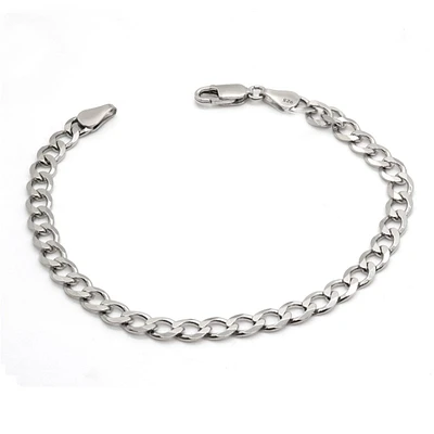 Silver Curb Bracelet 5mm