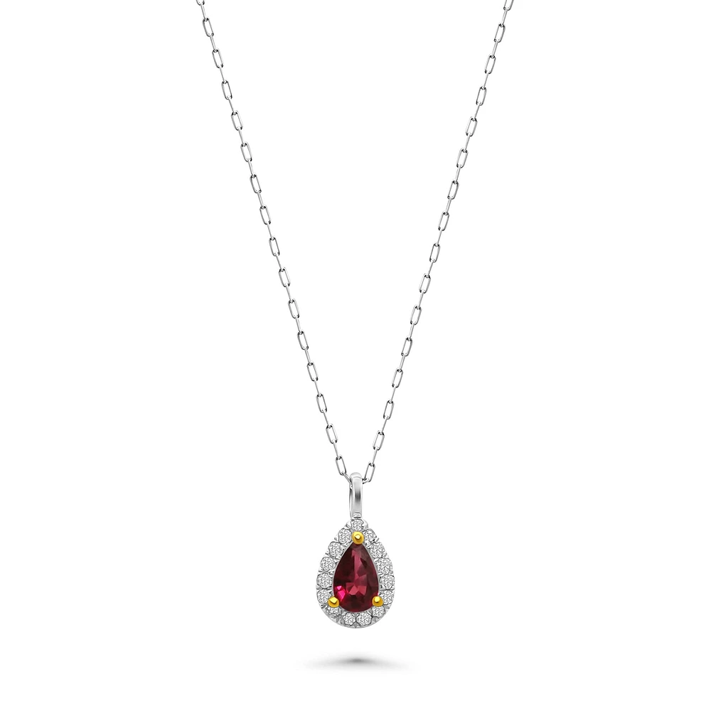 Ruby Drop Pendant