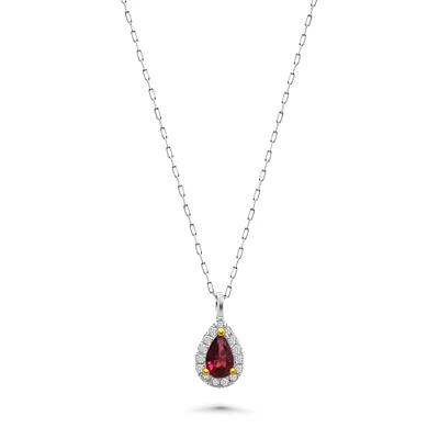 Ruby Drop Pendant