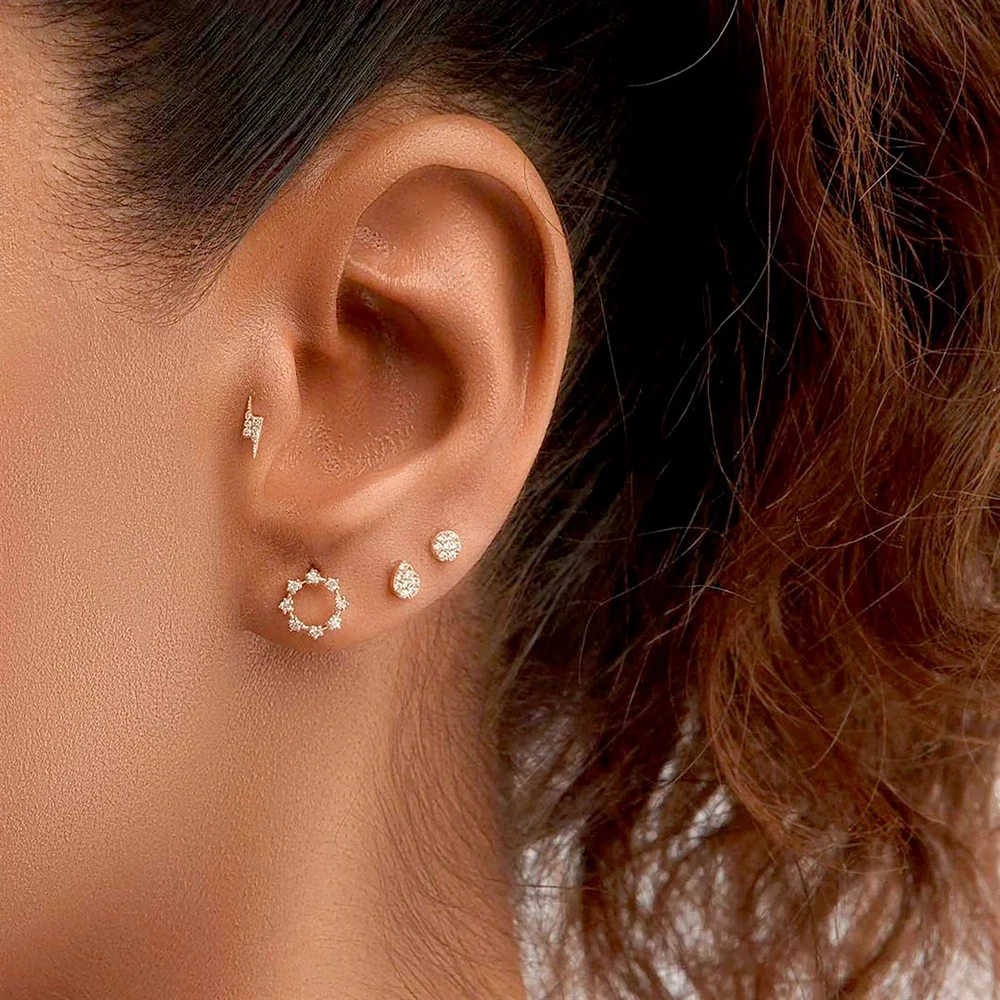 Ferris Wheel Flat Back Stud Piercing