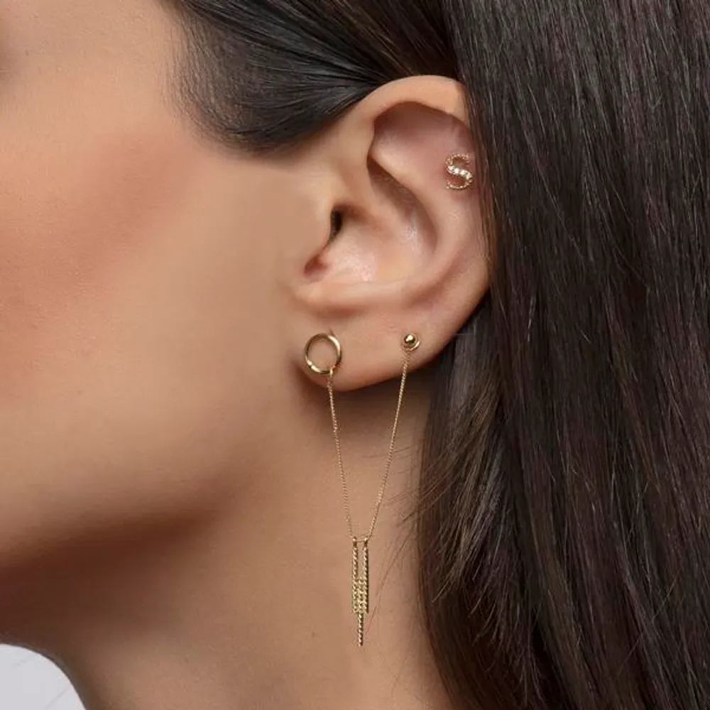 Hanging Pillars Earring