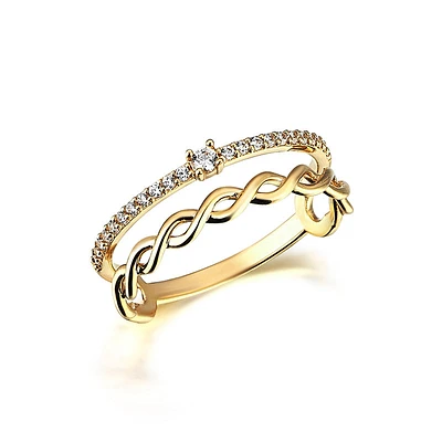 Diamond Twist Ring