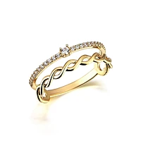 Diamond Twist Ring