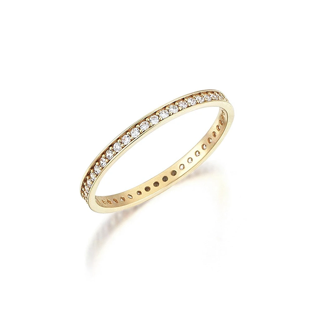 Sparkling Eternity Band Ring