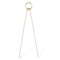 Hoop & Duo Chain Single Earring