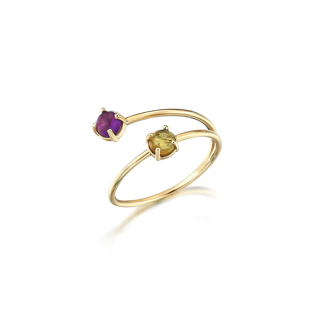 Amethyst & Citrine Ring