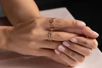 Intwined Nature Gold Ring