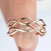 Intwined Nature Gold Ring