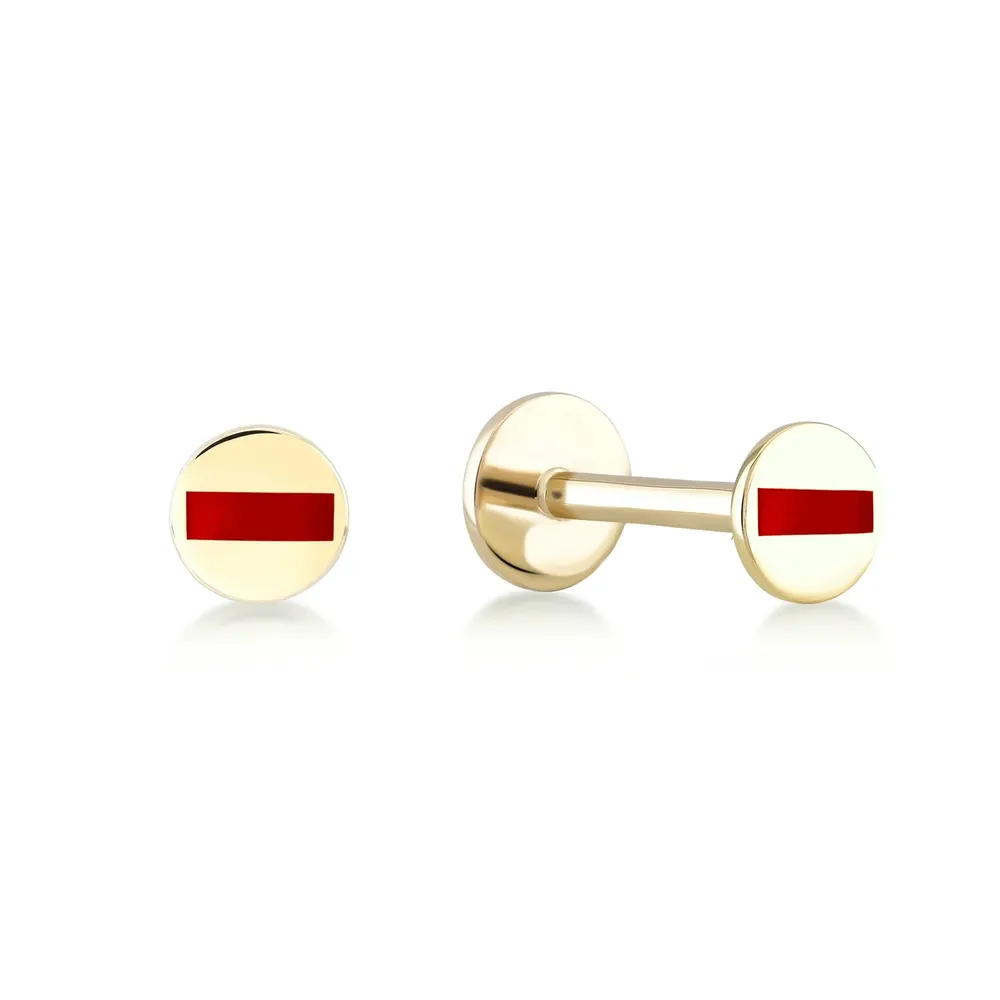 Enameled Golden Piercing