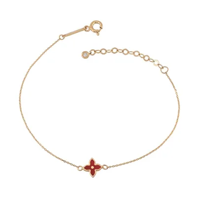 Flower Bracelet, 14k Gold