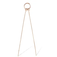 Hoop & Duo Chain Single Earring