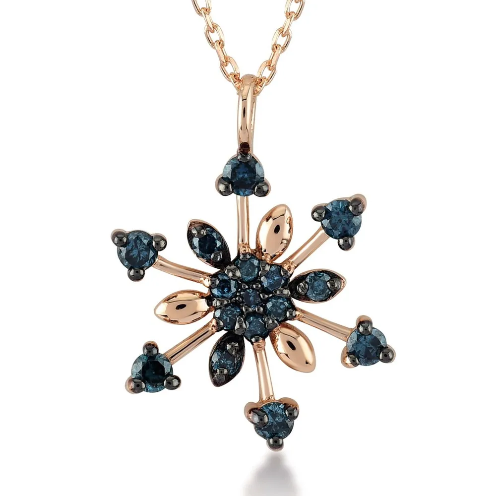 Lily Blue Diamond Necklace