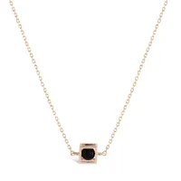 Cube Onyx Necklace