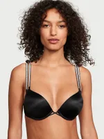 Bombshell Add-2-Cups Faux Leather Push-Up Bra