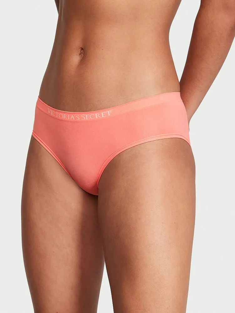 Seamless Lace-Trim Hiphugger Panty