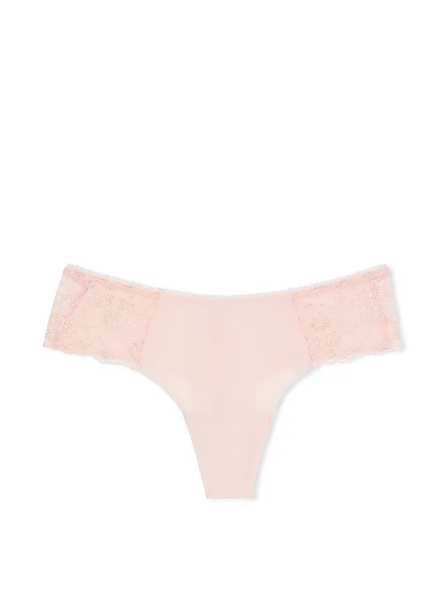 Pink No-Show Thong Panty