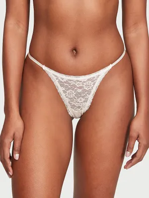 Sequin Posey Lace String Thong Panty