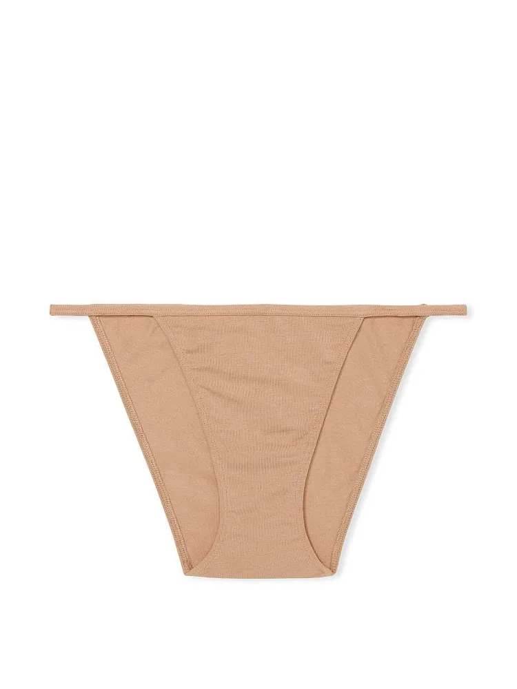 Stretch Cotton String Tanga Panty